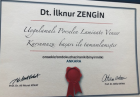 Dt. İlknur Zengin Diş Hekimi sertifikası