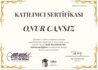 Uzm. Kl. Psk. Onur Cansız Psikoloji sertifikası