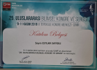 Dt. Ceylan Saygılı Diş Hekimi sertifikası