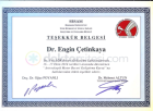 Prof. Dr. Engin Çetinkaya Ortopedi ve Travmatoloji sertifikası