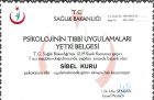 Uzm. Psk. Sibel Kuru Psikoloji sertifikası