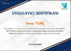 Klinik Psikolog  Sena Tunç Psikoloji sertifikası