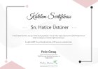 Uzm. Psk. Hatice Üstüner Psikoloji sertifikası