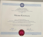 Psk. Dan. Melike Kurtuluş Psikolojik Danışman sertifikası