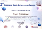 Prof. Dr. Engin Çetinkaya Ortopedi ve Travmatoloji sertifikası