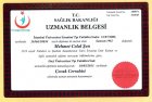 Op. Dr. Mehmet Celal Şen Çocuk Cerrahisi sertifikası
