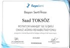 Fzt. Saad Toksöz Fizyoterapi sertifikası