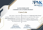 Psk. Cansu ÇETİN Psikoloji sertifikası