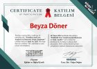 Dyt. Beyza DÖNER Diyetisyen sertifikası