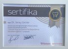 Dt. Seray Candar Diş Hekimi sertifikası