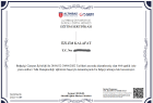 Psk. Özlem Kalafat Psikoloji sertifikası
