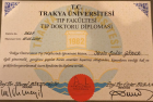 Doç. Dr. Yasin Şakir Göker Göz Hastalıkları sertifikası