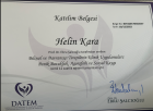 Klinik Psikolog  Helin Kara Psikoloji sertifikası