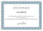 Psk. Naciye Bozkurt Psikoloji sertifikası
