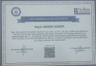 Uzm. Kl. Psk. Seren Suner Psikoloji sertifikası