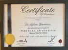 Dr. Ayhan Yardımcı Medikal Estetik Tıp Doktoru sertifikası