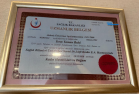 Op. Dr. İrem Yaman Kadın Hastalıkları ve Doğum sertifikası