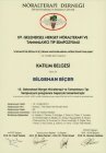 Uzm. Dr. Bilgehan Biçer Fiziksel Tıp ve Rehabilitasyon sertifikası