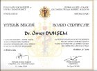 Op. Dr. Ömer Buhşem Plastik Rekonstrüktif ve Estetik Cerrahi sertifikası