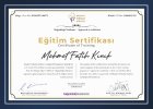 Uzm. Dr. Mehmet Fatih Kınık Çocuk ve Ergen Psikiyatristi sertifikası