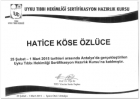 Doç. Dr. Hatice Köse Özlece Nöroloji (Beyin ve Sinir Hastalıkları) sertifikası