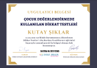 Dil ve Konuşma Terapisti Kutay Şıklar Dil Konuşma Bozuklukları sertifikası