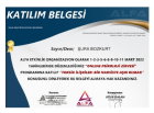 Psk. Şura Bozkurt Psikoloji sertifikası