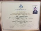 Dr. Adnan Atlı Medikal Estetik Tıp Doktoru sertifikası