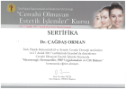 Op. Dr. Çağdaş Orman Plastik Rekonstrüktif ve Estetik Cerrahi sertifikası