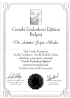 Prof. Dr. Ahmet Ziya Balta Genel Cerrahi sertifikası