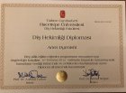 Uzm. Dr. Arten Dyrmishi Diş Hekimi sertifikası