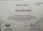 Uzm. Psk. Okan Söylemez Psikoloji sertifikası