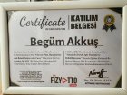 Fzt. Begüm Akkuş Fizyoterapi sertifikası