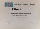 Op. Dr. Ahmet Er Genel Cerrahi sertifikası