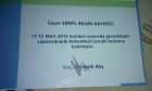 Op. Dr. Serpil Bilgin Akyağcı Genel Cerrahi sertifikası
