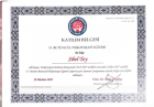 Uzm. Psk. Dan. Sibel Toy Psikolojik Danışman sertifikası