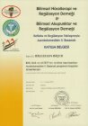 Uzm. Dr. Bilgehan Biçer Fiziksel Tıp ve Rehabilitasyon sertifikası