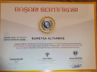 Psk. Rumeysa Altunbaş Eryılmaz Psikoloji sertifikası