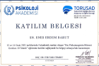Psk. Enes Erdem Barut Psikoloji sertifikası