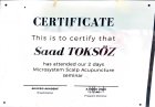 Fzt. Saad Toksöz Fizyoterapi sertifikası