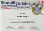 Uzm. Dt. M. Burak Kirişci Diş Hekimi sertifikası