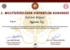 Psk. Ayşenur Taş Psikoloji sertifikası
