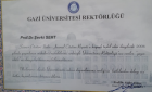 Prof. Dr. Mehmet Şevki Sert Üroloji sertifikası