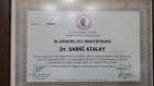 Dr. Sabri Atalay Medikal Estetik Tıp Doktoru sertifikası