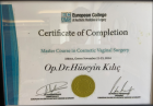 Op. Dr. Hüseyin Kılıç Kadın Hastalıkları ve Doğum sertifikası