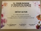 Op. Dr. Oktay Altun Kadın Hastalıkları ve Doğum sertifikası