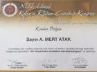 Op. Dr. Mert Atak Genel Cerrahi sertifikası