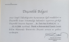 Prof. Dr. Ümit Naci Karaçal Plastik Rekonstrüktif ve Estetik Cerrahi sertifikası
