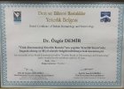 Uzm. Dr. Özgür Demir Dermatoloji sertifikası