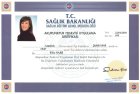 Uzm. Dr. Filiz SARI Anestezi ve Reanimasyon sertifikası